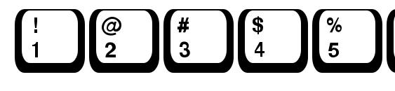 Key Regular Font, Number Fonts
