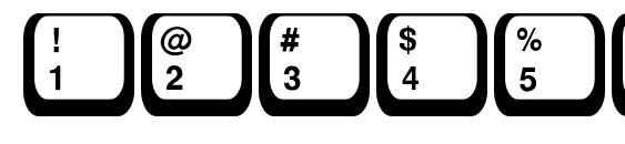 Key Top Font, Number Fonts
