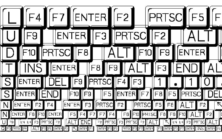 specimens Keyboard font, sample Keyboard font, an example of writing Keyboard font, review Keyboard font, preview Keyboard font, Keyboard font