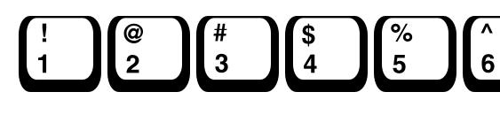 Keyboard1c Font, Number Fonts
