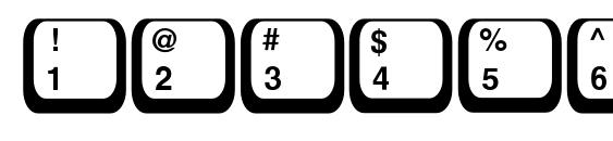 Keyboard2 Font, Number Fonts