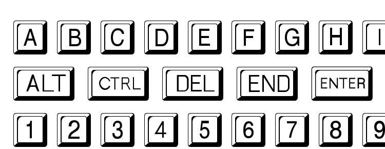 глифы шрифта Keycaps Regular, символы шрифта Keycaps Regular, символьная карта шрифта Keycaps Regular, предварительный просмотр шрифта Keycaps Regular, алфавит шрифта Keycaps Regular, шрифт Keycaps Regular