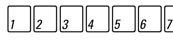 Keyfontdeutsch bold Font, Number Fonts