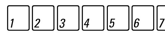 Keyfontrussian bold Font, Number Fonts