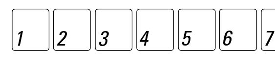 Keyfontrussian Font, Number Fonts