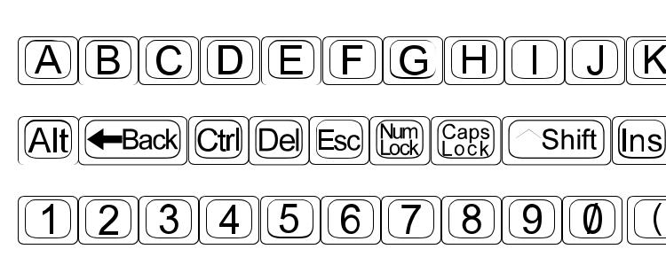 глифы шрифта Keytopz, символы шрифта Keytopz, символьная карта шрифта Keytopz, предварительный просмотр шрифта Keytopz, алфавит шрифта Keytopz, шрифт Keytopz