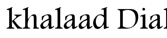 шрифт khalaad Diala, бесплатный шрифт khalaad Diala, предварительный просмотр шрифта khalaad Diala