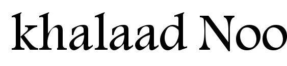 khalaad Noora font, free khalaad Noora font, preview khalaad Noora font