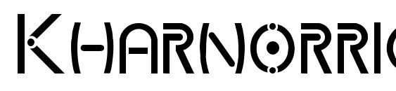 Kharnorric font, free Kharnorric font, preview Kharnorric font