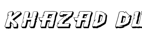 Khazad Dum 3D Expanded Italic Font