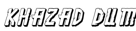 Khazad Dum 3D Italic Font