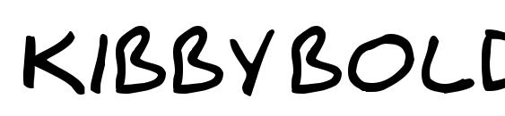 Kibby Bold font, free Kibby Bold font, preview Kibby Bold font