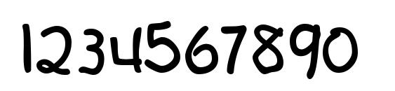 KiddyDB Normal Font, Number Fonts