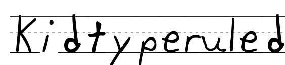Kidtyperuled Font