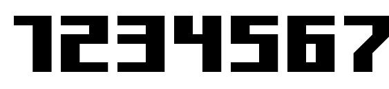 Kiloton condensed Font, Number Fonts