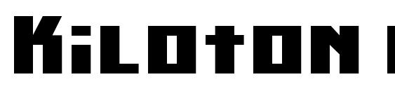 Kiloton condensed Font