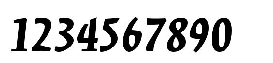 KinesisStd BlackItalic Font, Number Fonts