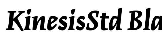 KinesisStd BlackItalic font, free KinesisStd BlackItalic font, preview KinesisStd BlackItalic font