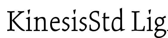 шрифт KinesisStd Light, бесплатный шрифт KinesisStd Light, предварительный просмотр шрифта KinesisStd Light