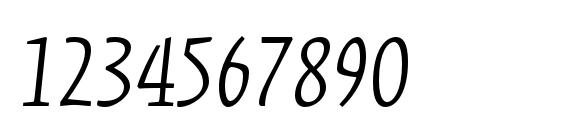 KinesisStd LightItalic Font, Number Fonts