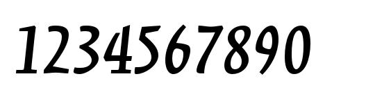 KinesisStd SemiboldItalic Font, Number Fonts