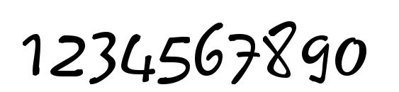 KineticSCapsSSK Regular Font, Number Fonts