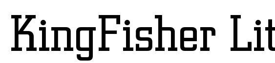 KingFisher Lite font, free KingFisher Lite font, preview KingFisher Lite font