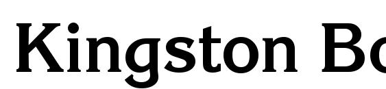 Kingston Bold font, free Kingston Bold font, preview Kingston Bold font