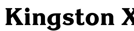 Kingston Xbold Regular font, free Kingston Xbold Regular font, preview Kingston Xbold Regular font