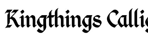 Kingthings Calligraphica Font