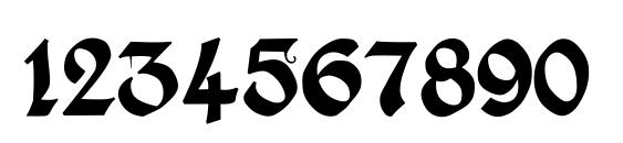 Kingthings Xander Font, Number Fonts