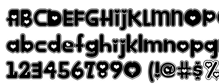 glyphs Kinkie font, сharacters Kinkie font, symbols Kinkie font, character map Kinkie font, preview Kinkie font, abc Kinkie font, Kinkie font