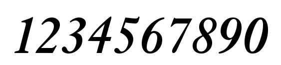 Kis Classico BoldItalic Font, Number Fonts