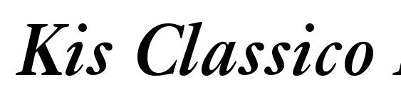Kis Classico BoldItalic Font