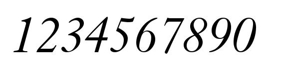 Kis Classico Italic Font, Number Fonts