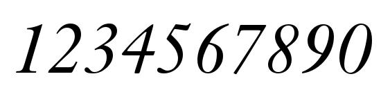 Kiscbt italic Font, Number Fonts