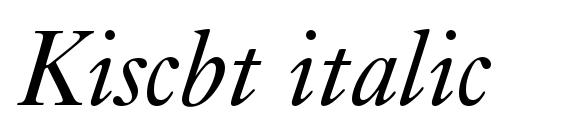 Kiscbt italic Font