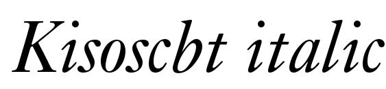 Kisoscbt italic font, free Kisoscbt italic font, preview Kisoscbt italic font
