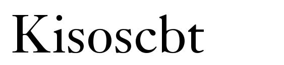 Kisoscbt Font