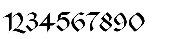 Шрифт KL Gotic2 DB, Шрифты для цифр и чисел