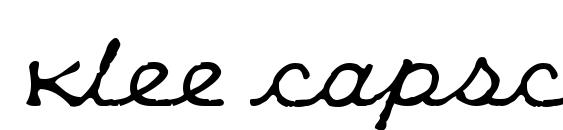 Klee capscript Font