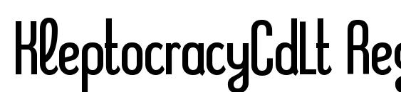 KleptocracyCdLt Regular Font, Free Fonts