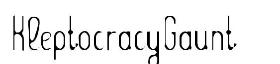 KleptocracyGaunt font, free KleptocracyGaunt font, preview KleptocracyGaunt font
