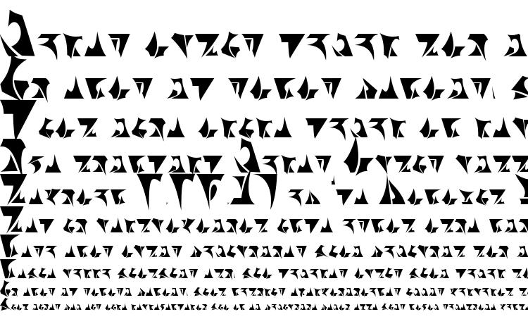 specimens Klingon font, sample Klingon font, an example of writing Klingon font, review Klingon font, preview Klingon font, Klingon font