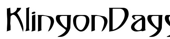 шрифт KlingonDagger, бесплатный шрифт KlingonDagger, предварительный просмотр шрифта KlingonDagger