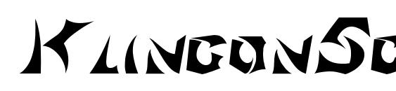 KlingonScript font, free KlingonScript font, preview KlingonScript font