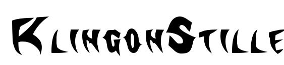 KlingonStilleto font, free KlingonStilleto font, preview KlingonStilleto font