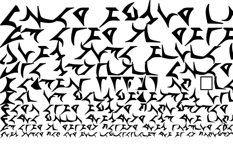 specimens KlingonTNG font, sample KlingonTNG font, an example of writing KlingonTNG font, review KlingonTNG font, preview KlingonTNG font, KlingonTNG font