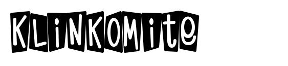 KlinkOMite font, free KlinkOMite font, preview KlinkOMite font