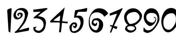 KlunderScript Roman Font, Number Fonts